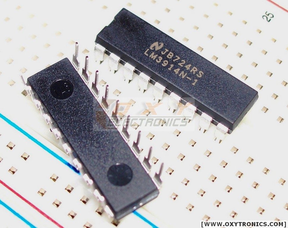 x1 LM3914 LED Display Driver & 10-Segment LED Bargraph (LED Light Bar